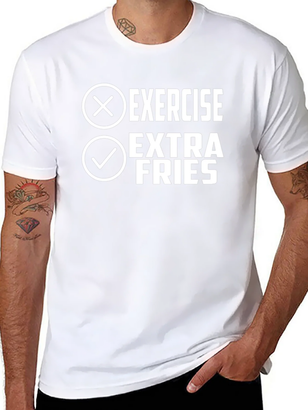Extra Fries Black Graphic Tee