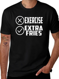 Extra Fries Black Graphic Tee