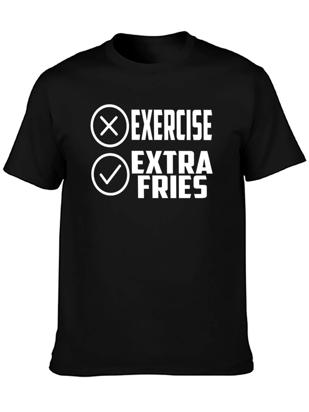 Extra Fries Black Graphic Tee