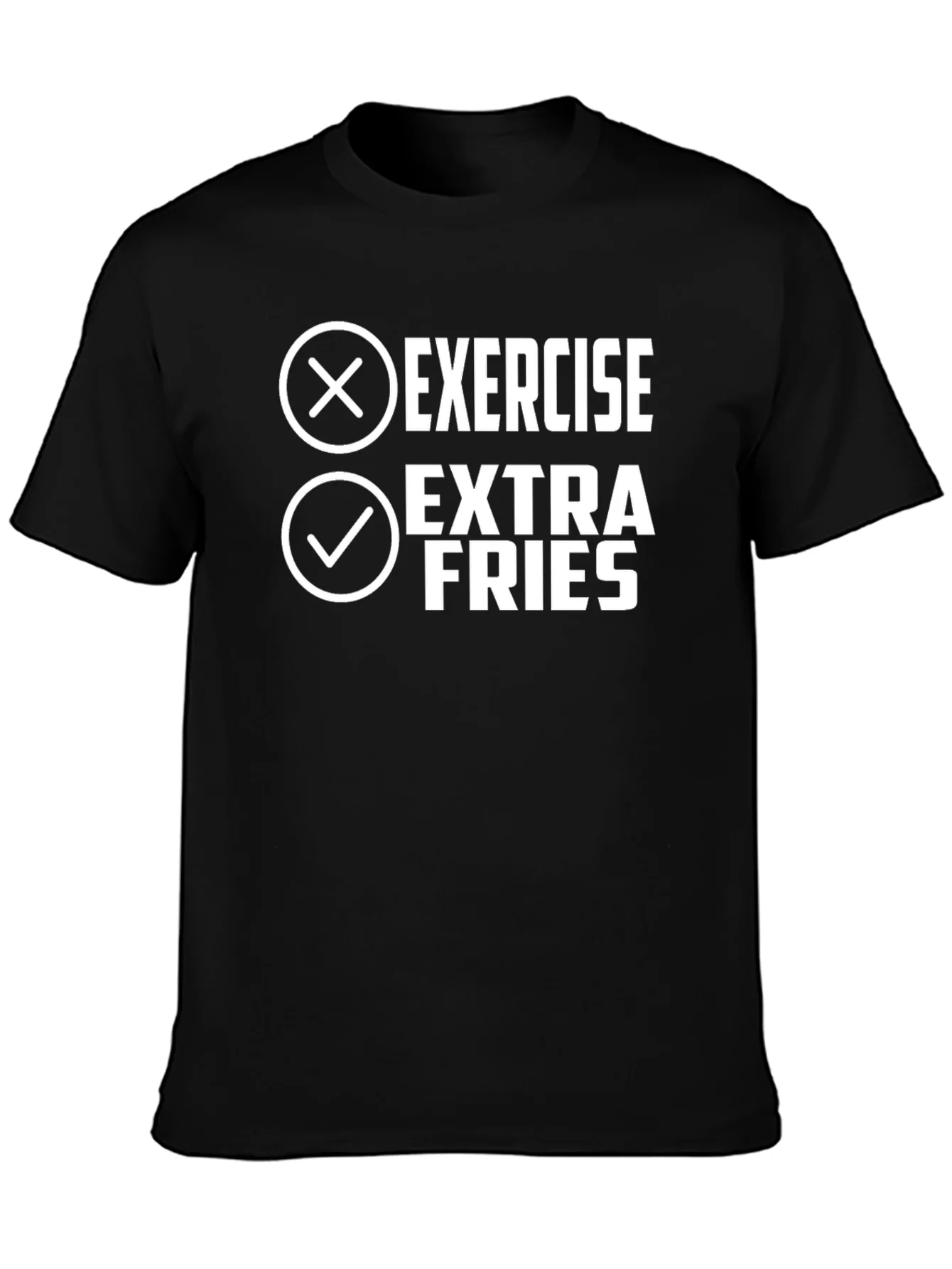 Extra Fries Black Graphic Tee