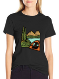 Camping Graphic T-Shirt