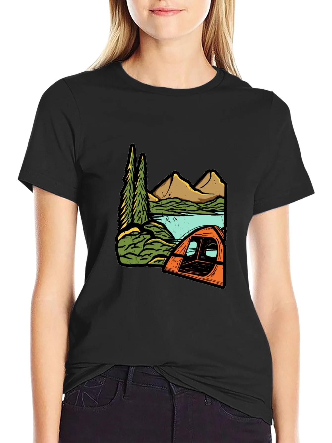 Camping Graphic T-Shirt