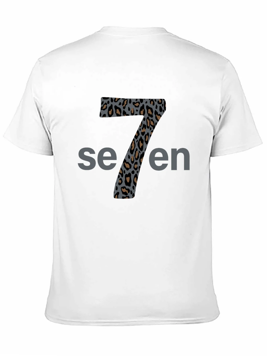 Leopard Print Number Seven T-Shirt
