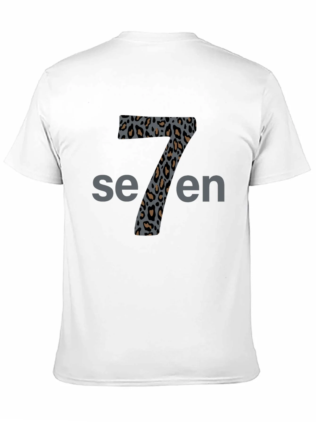 Leopard Print Number Seven T-Shirt