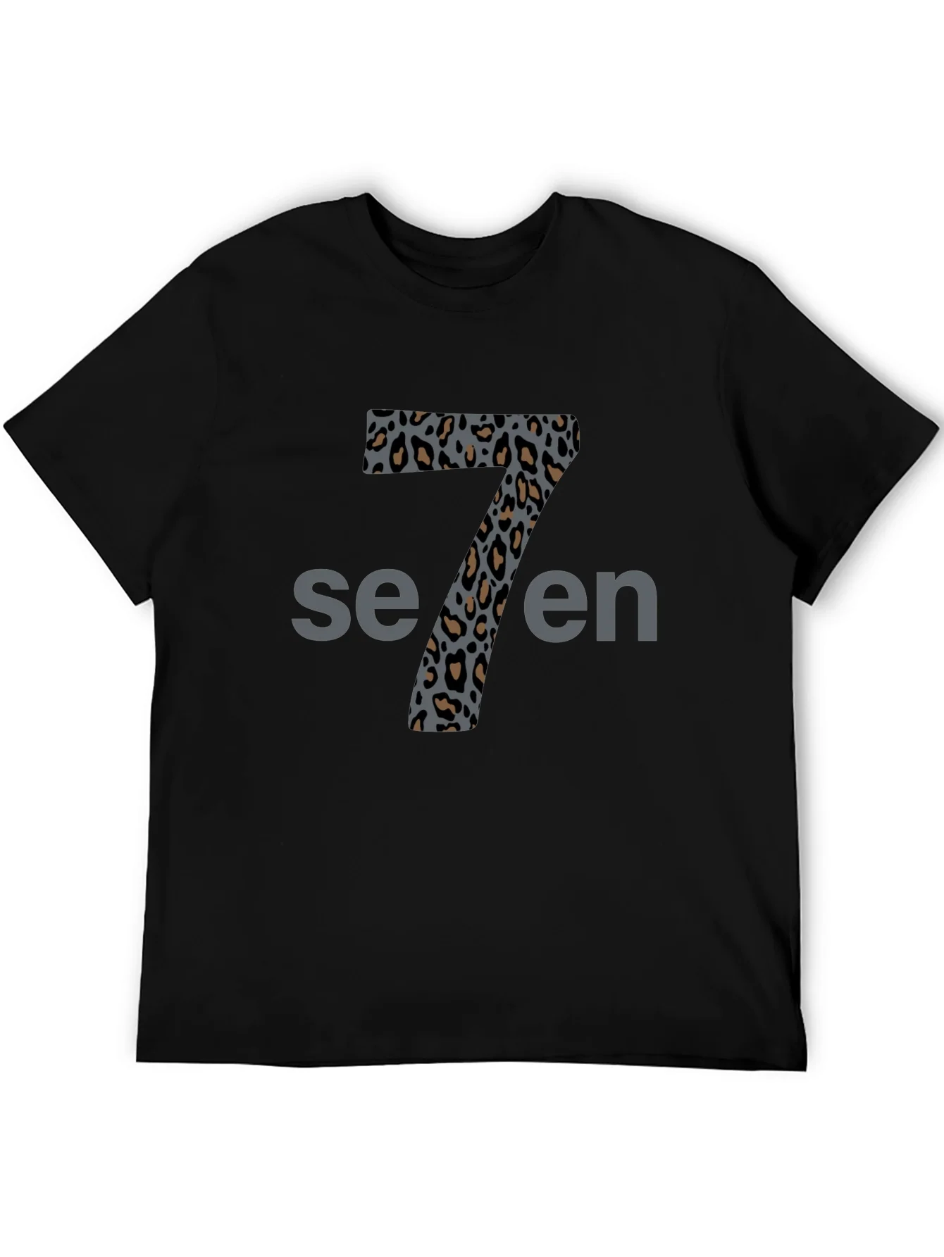 Leopard Print Number Seven T-Shirt