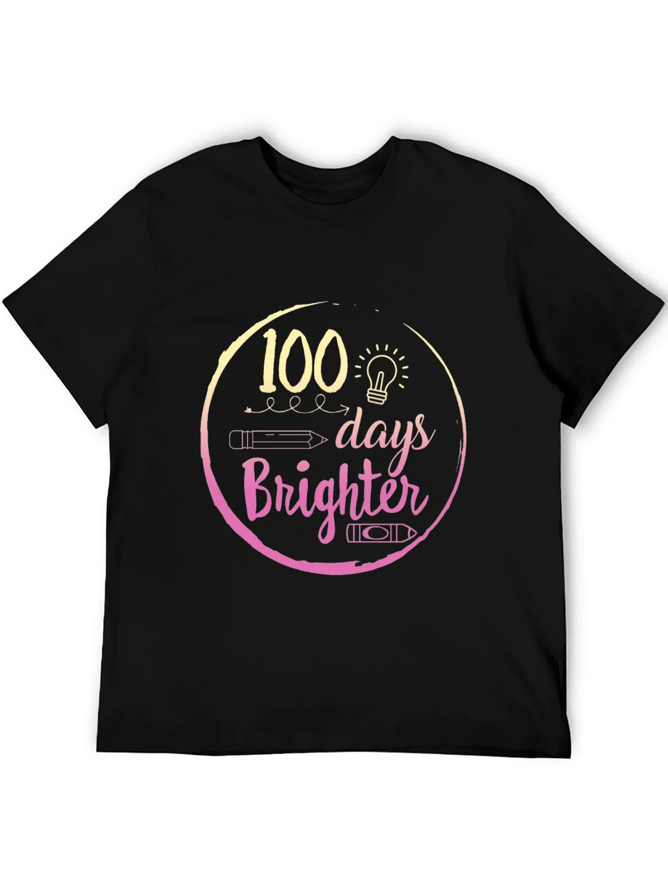 100 Days Brighter Black T-Shirt