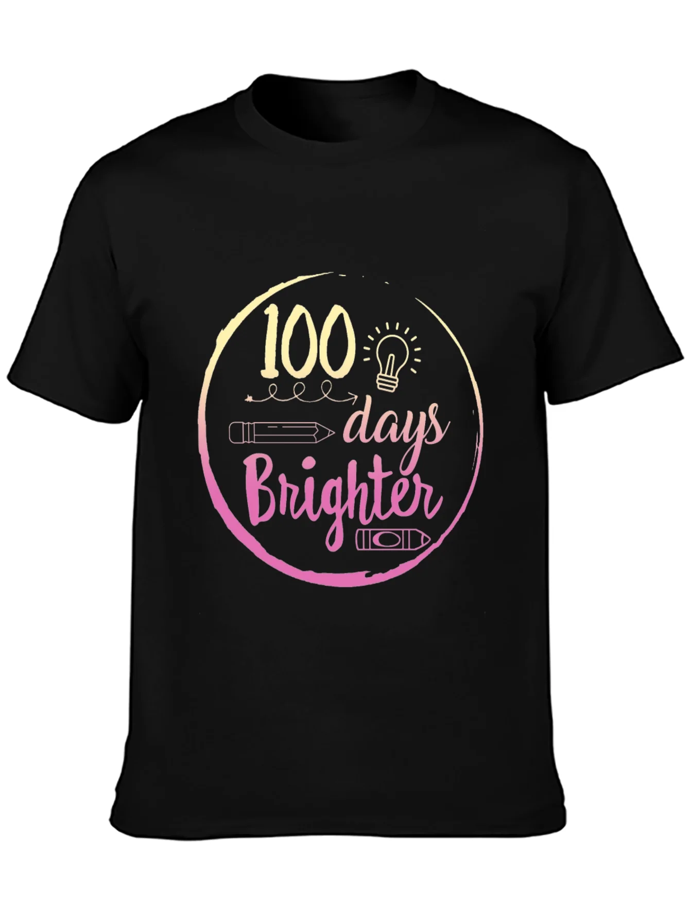 100 Days Brighter Black T-Shirt