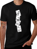 Ace Card Graphic Tee - Black Cotton T-Shirt
