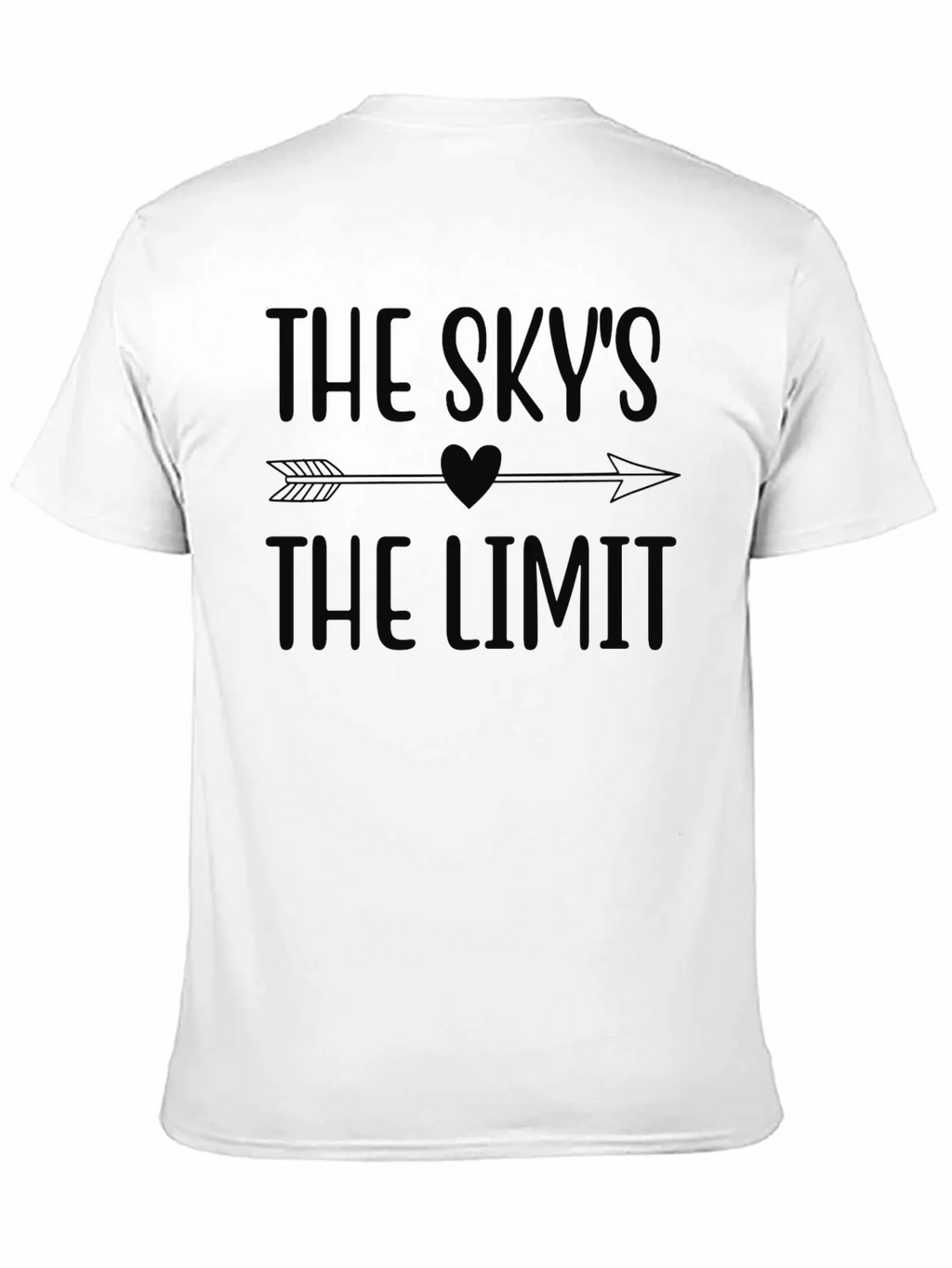 The Skys The Limit Black Graphic Tee