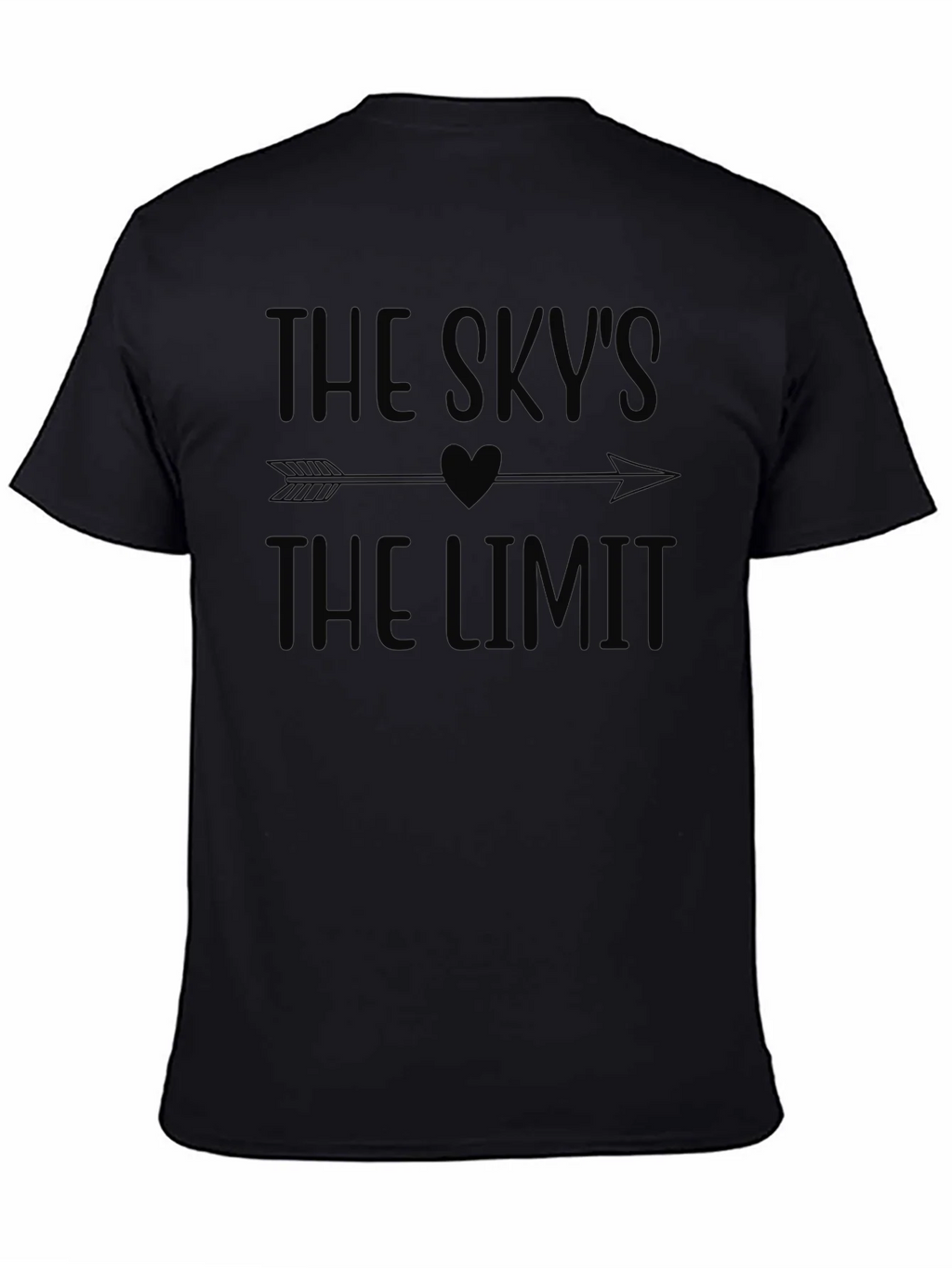 The Skys The Limit Black Graphic Tee