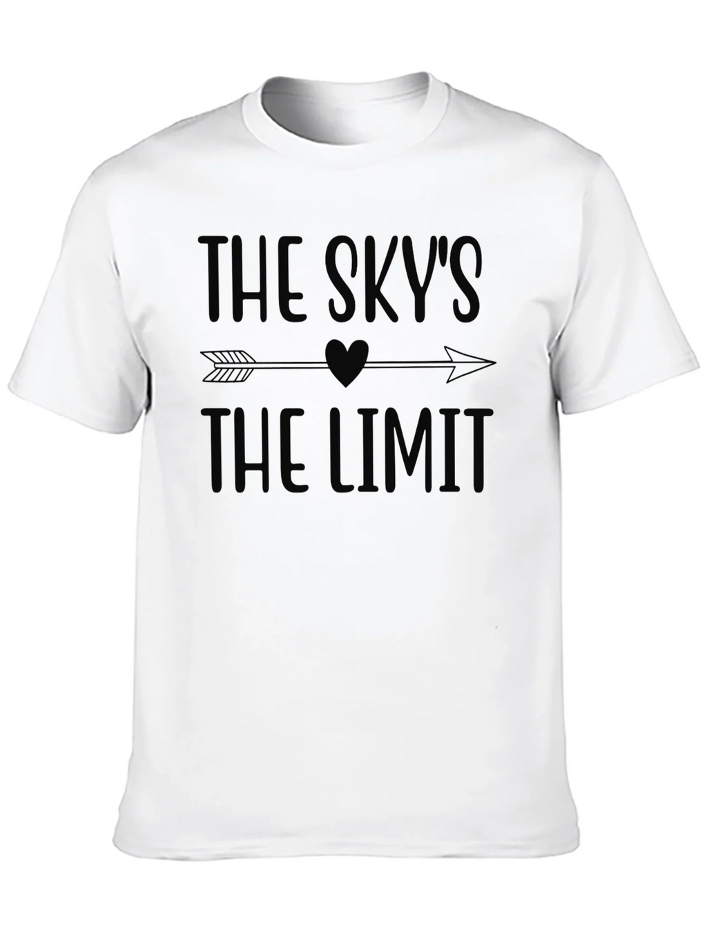 The Skys The Limit Black Graphic Tee