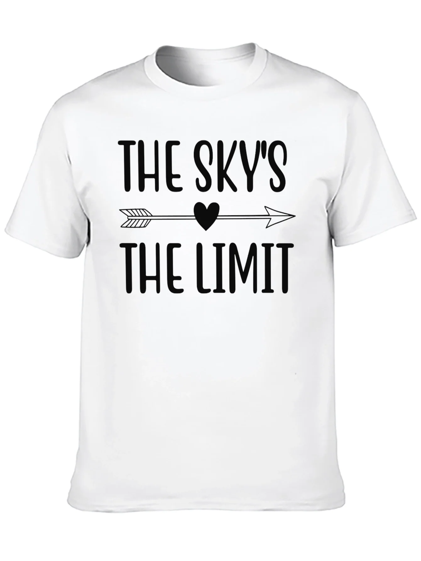 The Skys The Limit Black Graphic Tee