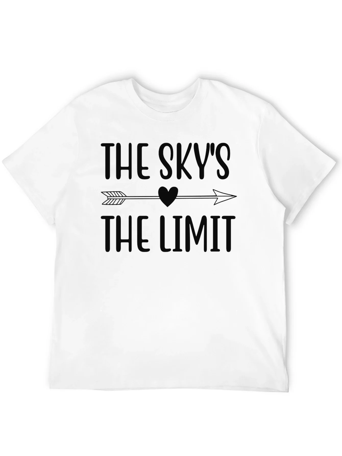 The Skys The Limit Black Graphic Tee