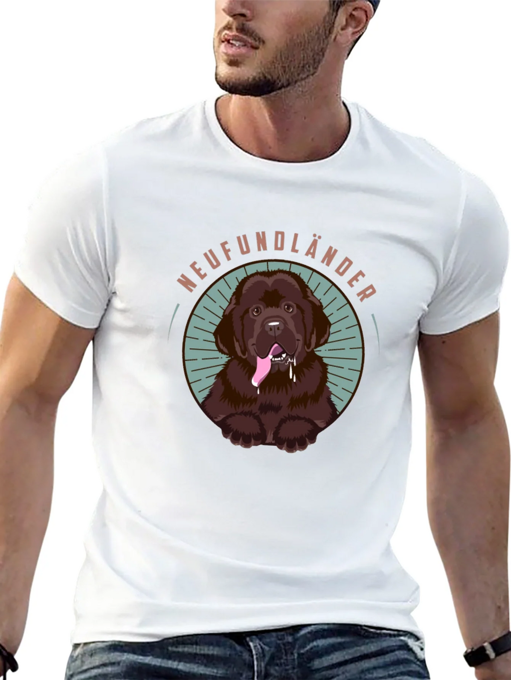 Newfoundland Dog Graphic Tee - Cute Pet Lover Shirt
