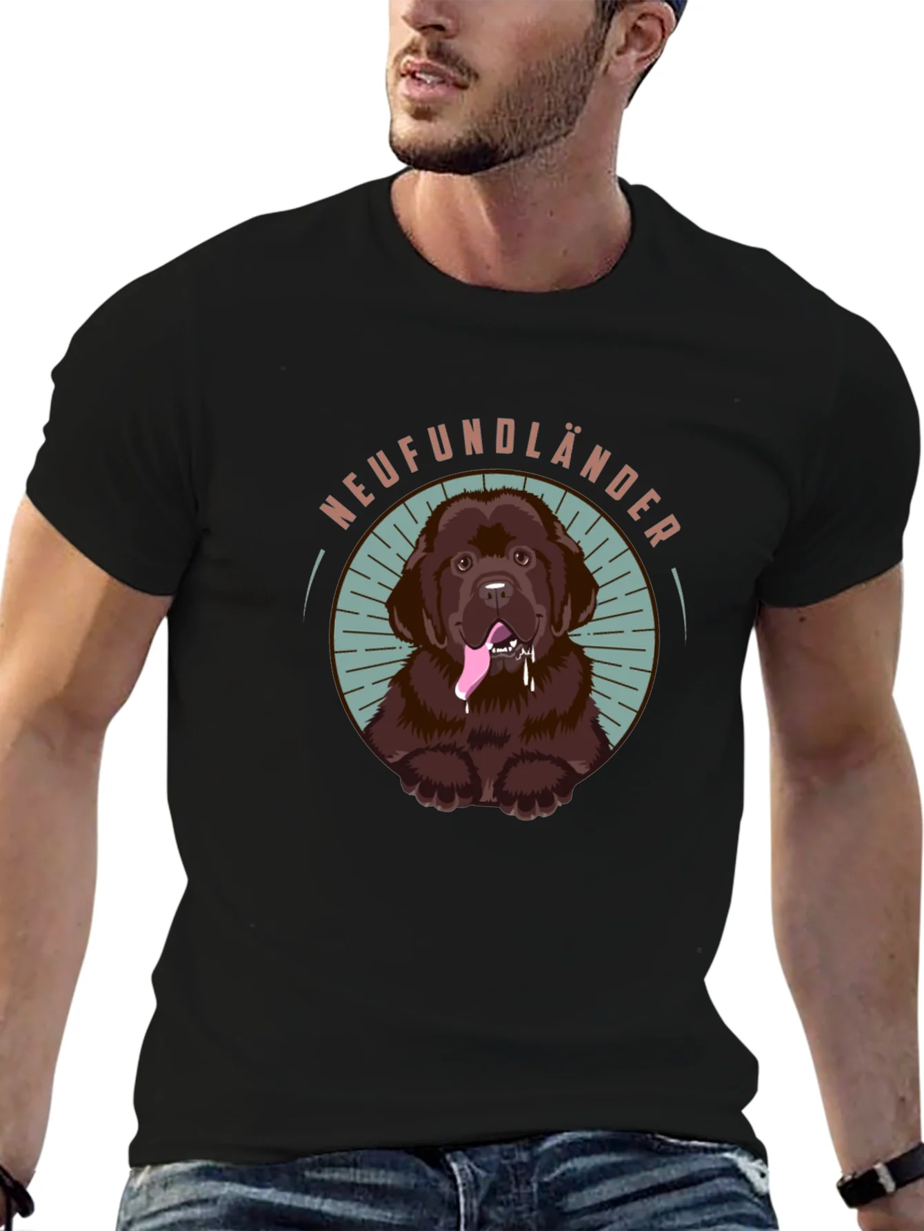 Newfoundland Dog Graphic Tee - Cute Pet Lover Shirt