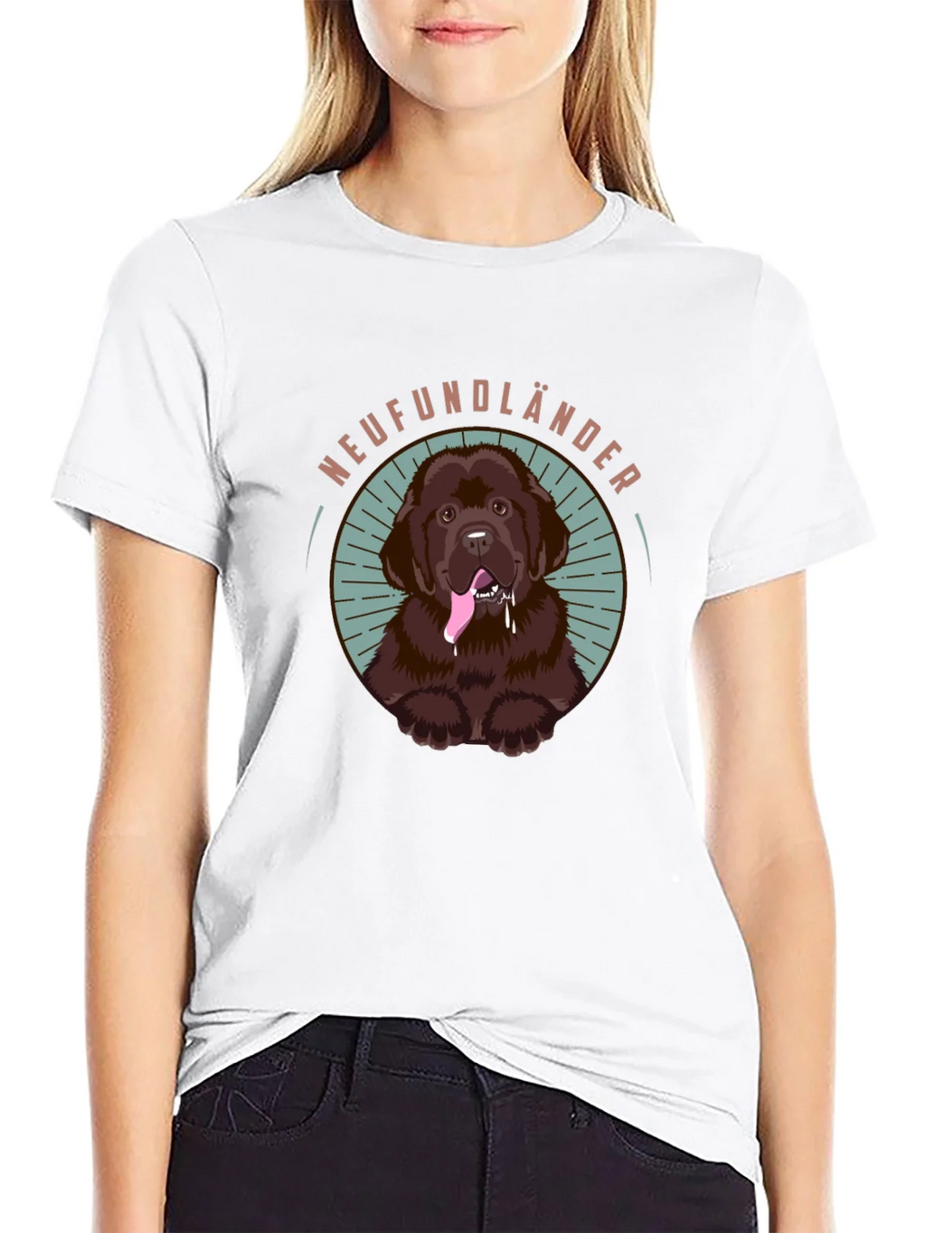 Newfoundland Dog Graphic Tee - Cute Pet Lover Shirt