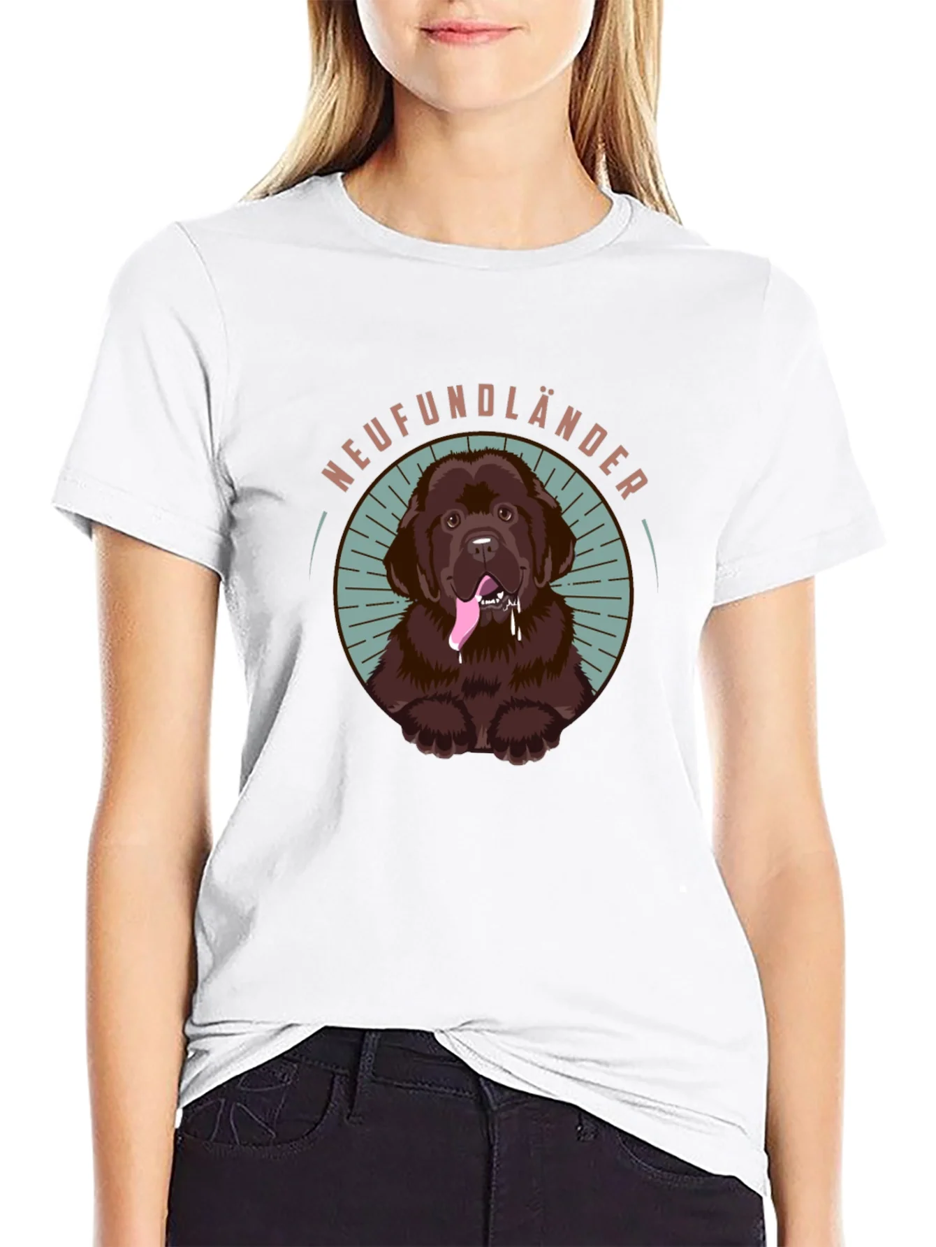 Newfoundland Dog Graphic Tee - Cute Pet Lover Shirt