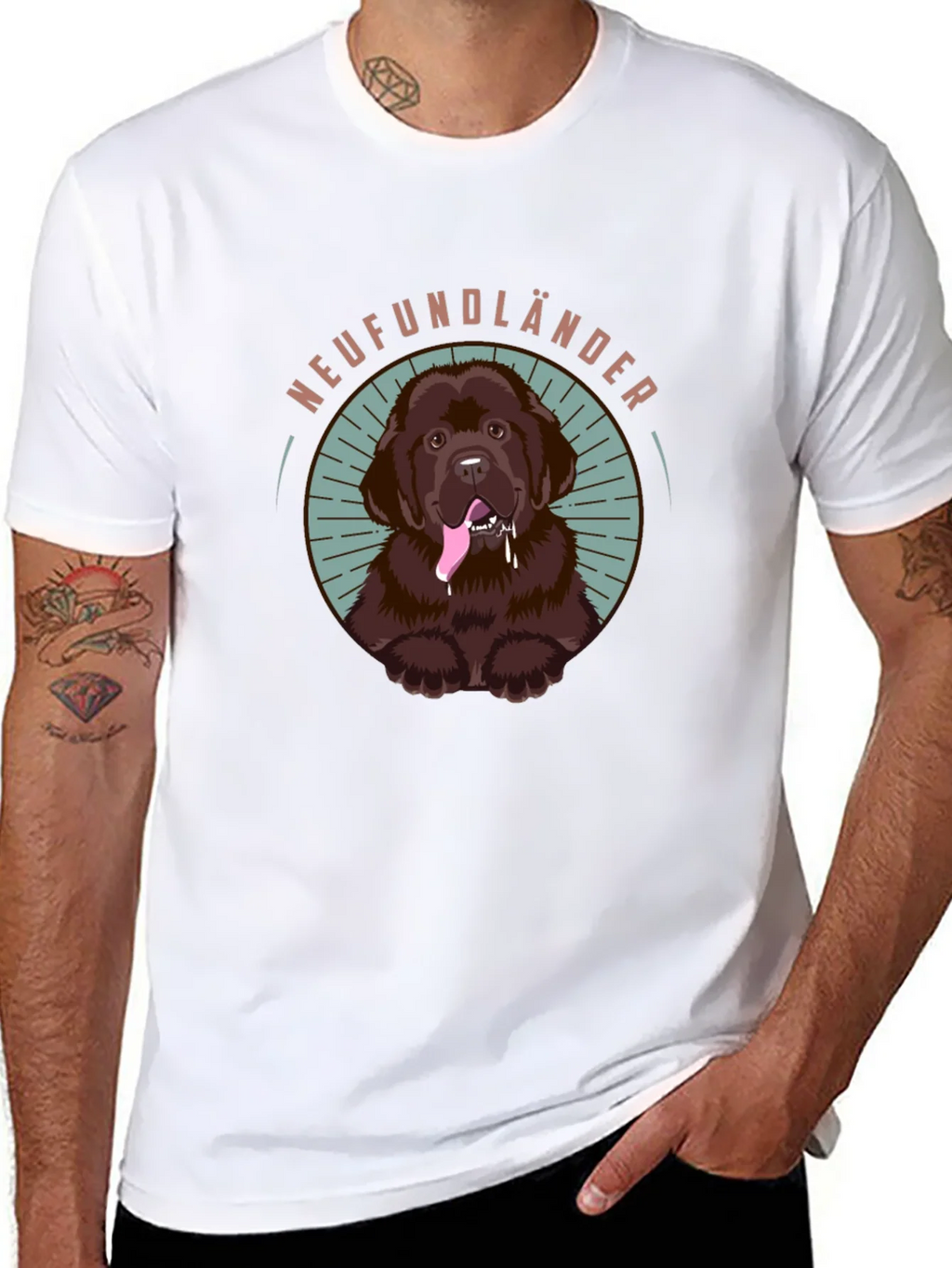 Newfoundland Dog Graphic Tee - Cute Pet Lover Shirt