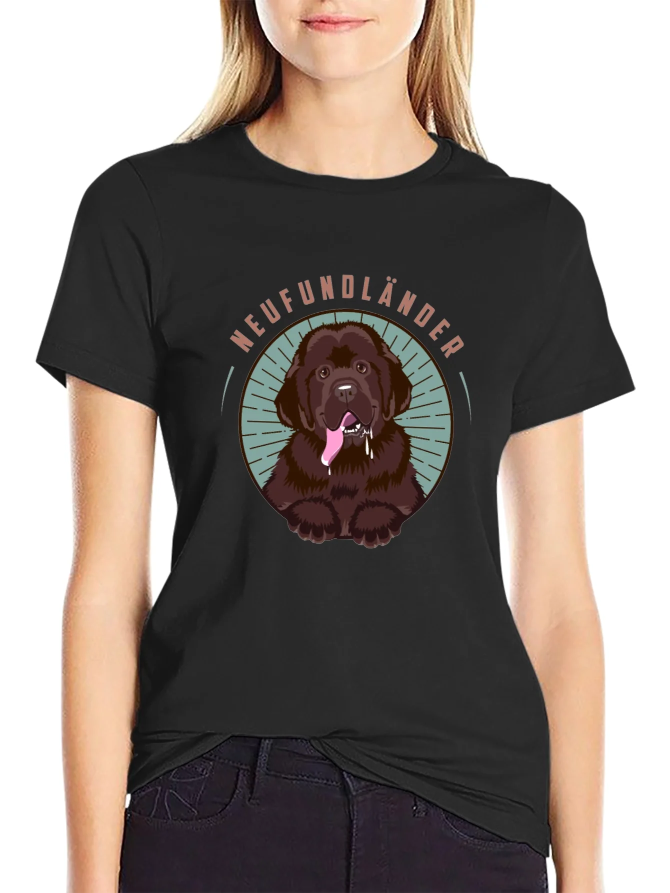 Newfoundland Dog Graphic Tee - Cute Pet Lover Shirt