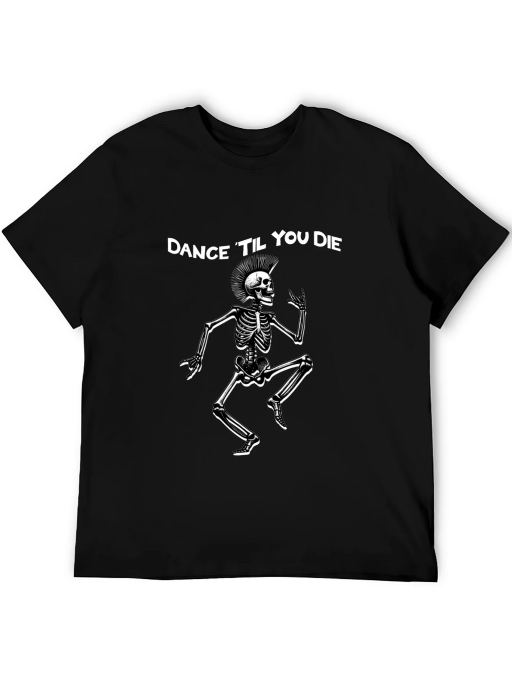 Dance Til You Die Skeleton Graphic Tee