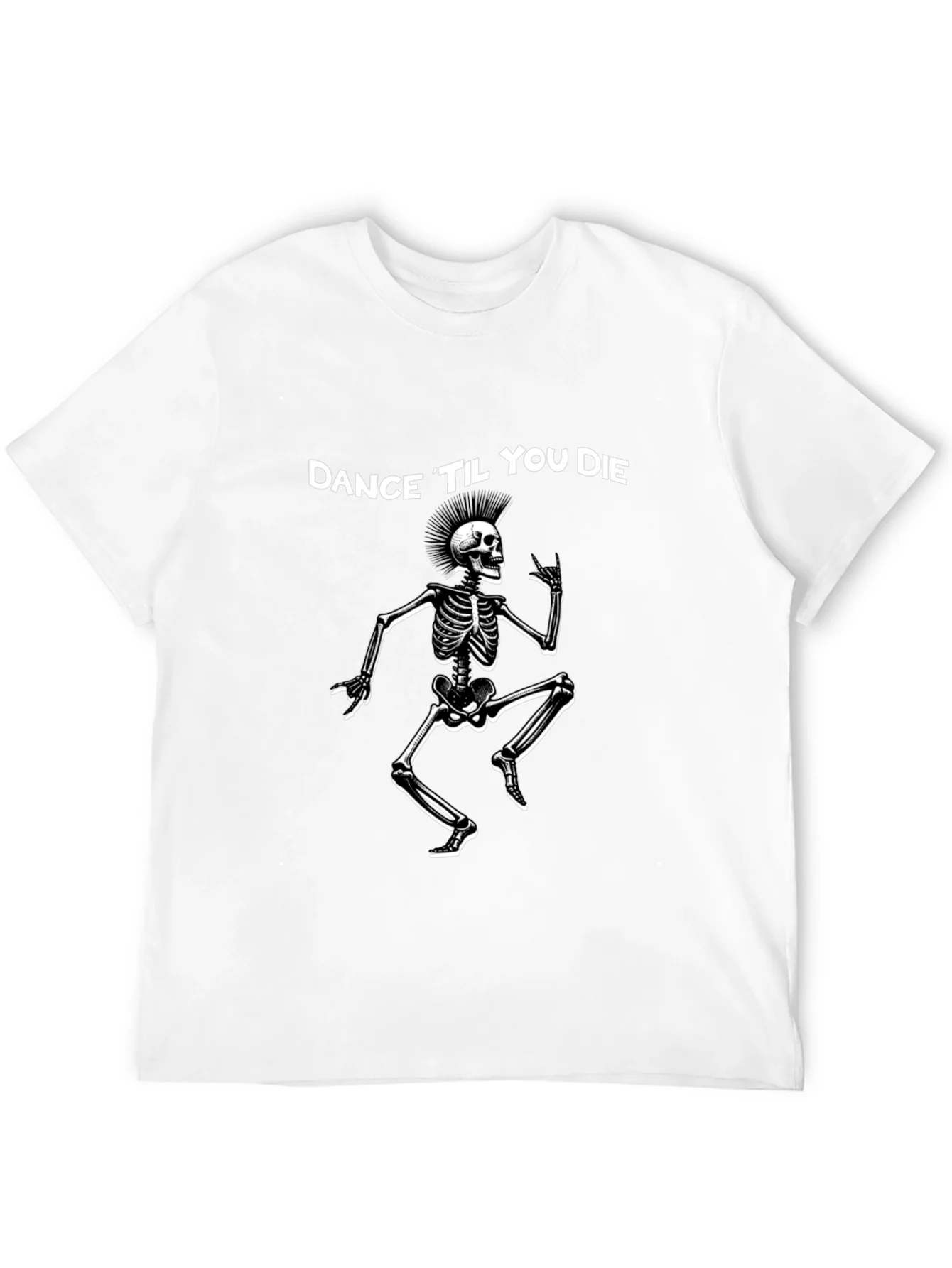Dance Til You Die Skeleton Graphic Tee