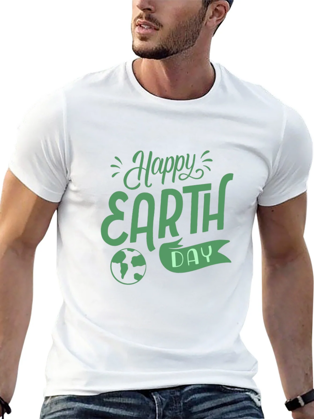 Happy Earth Day Black T-Shirt