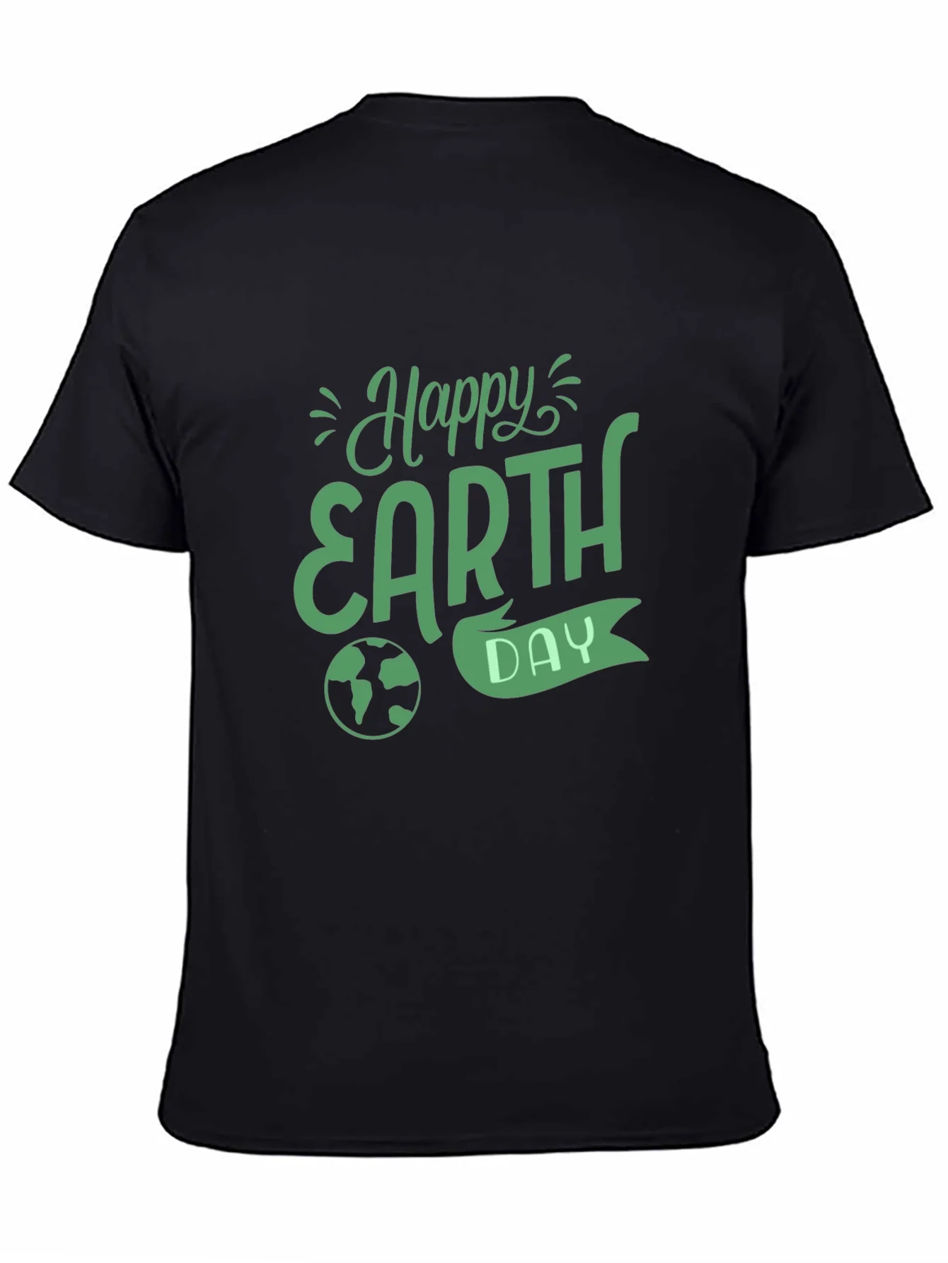 Happy Earth Day Black T-Shirt