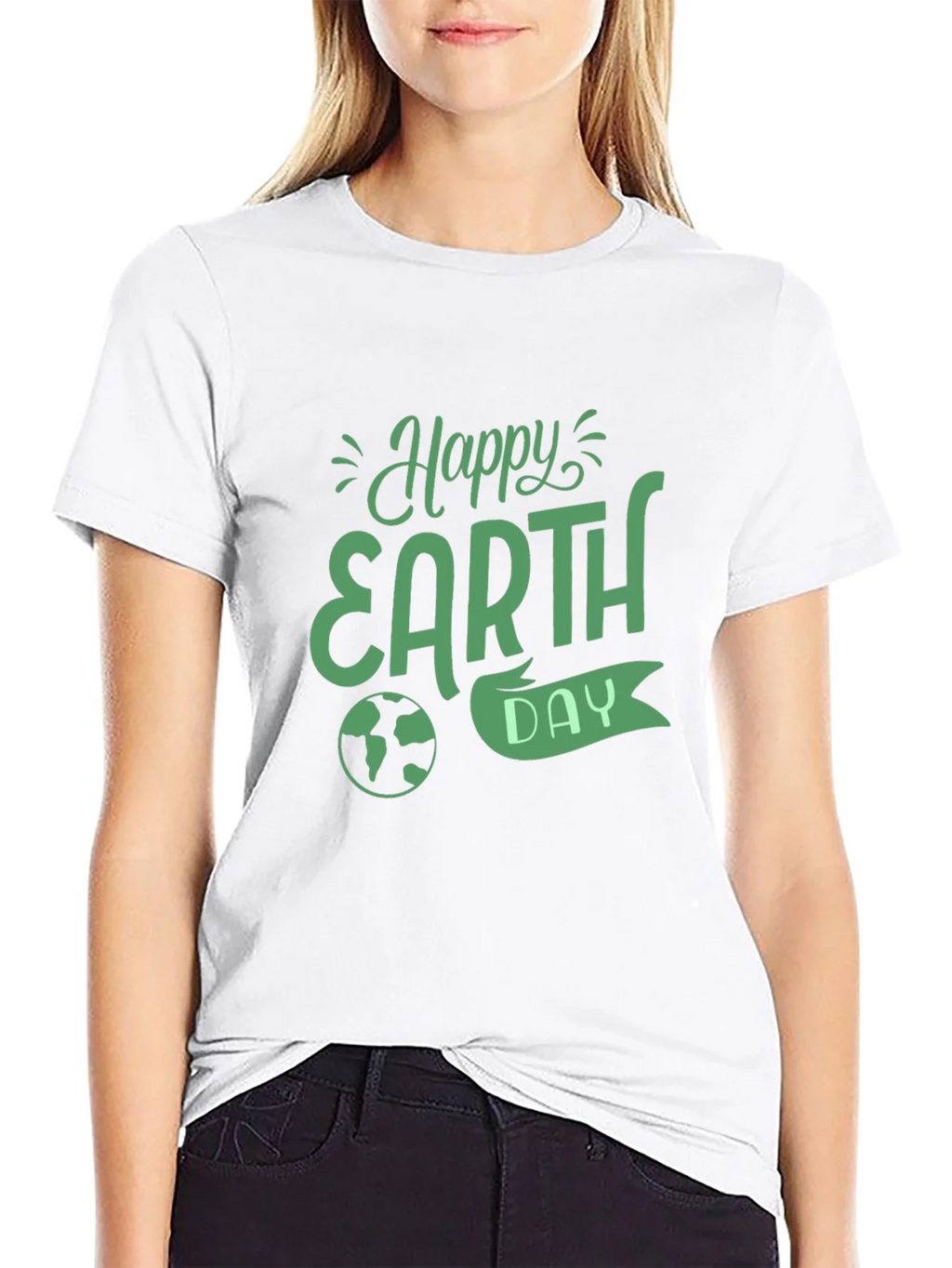 Happy Earth Day Black T-Shirt