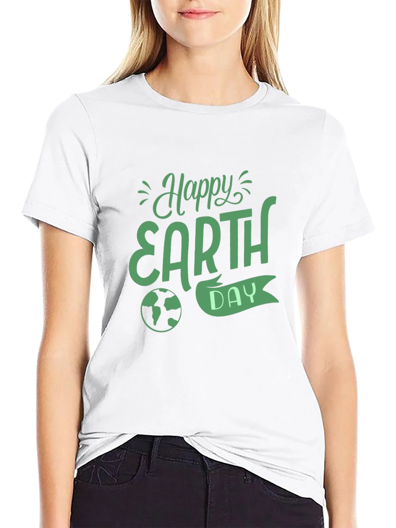 Happy Earth Day Black T-Shirt