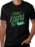 Happy Earth Day Black T-Shirt