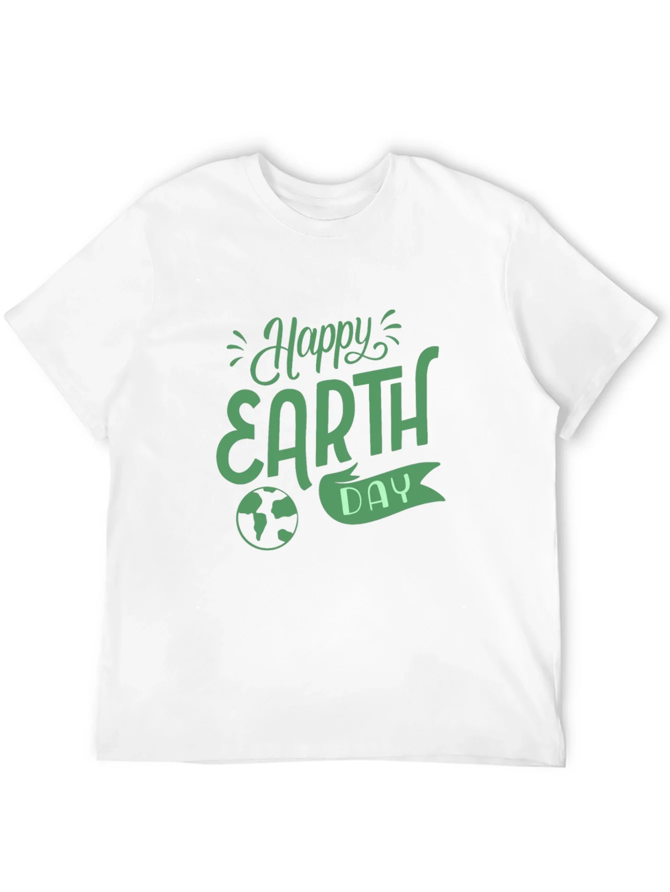 Happy Earth Day Black T-Shirt