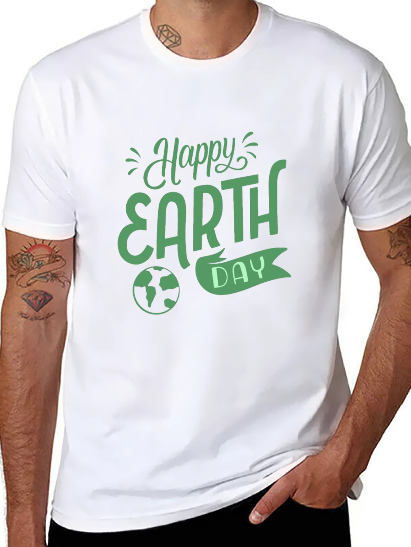 Happy Earth Day Black T-Shirt