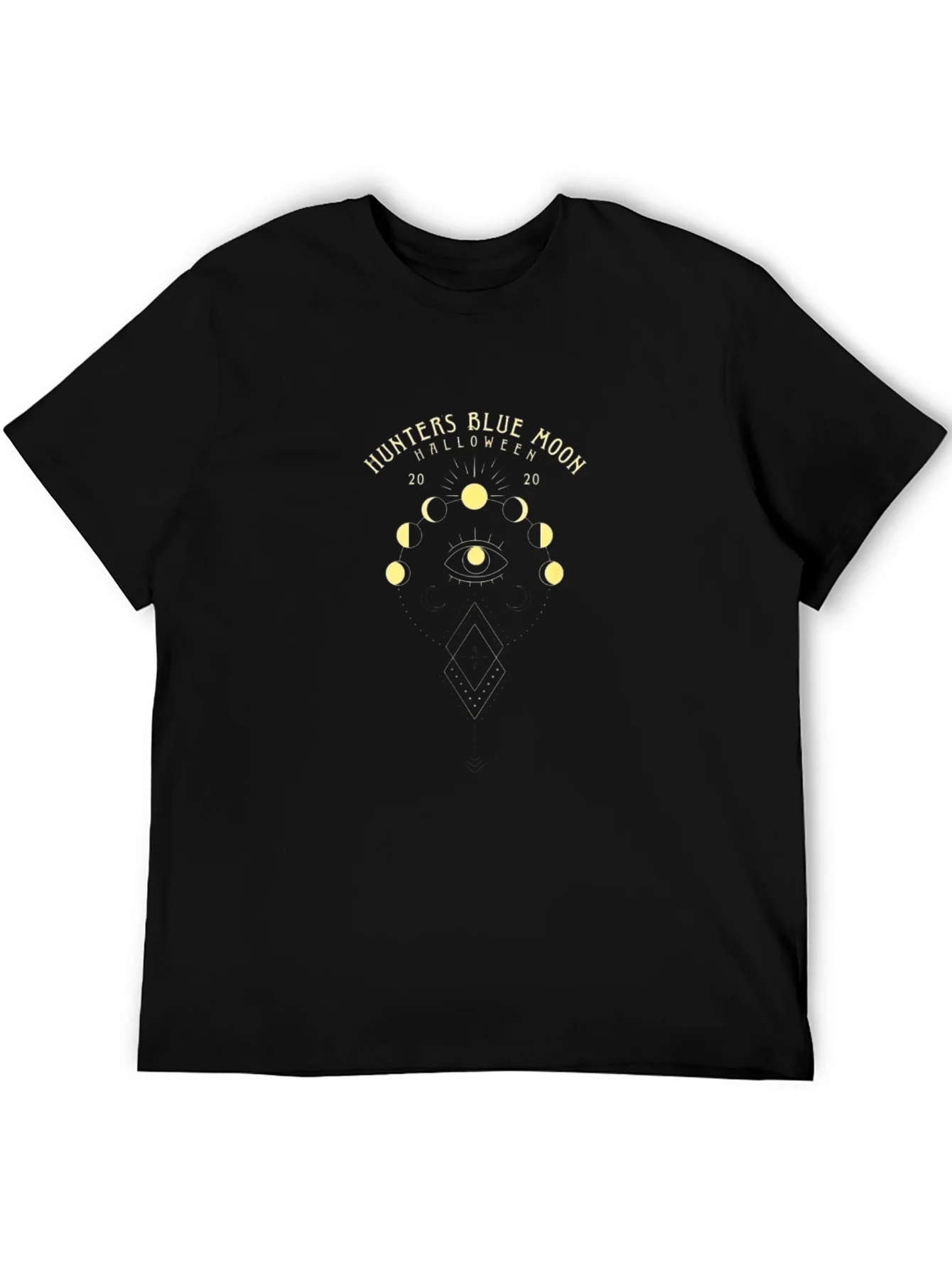 Hunters Blue Moon Halloween Graphic Tee - Black