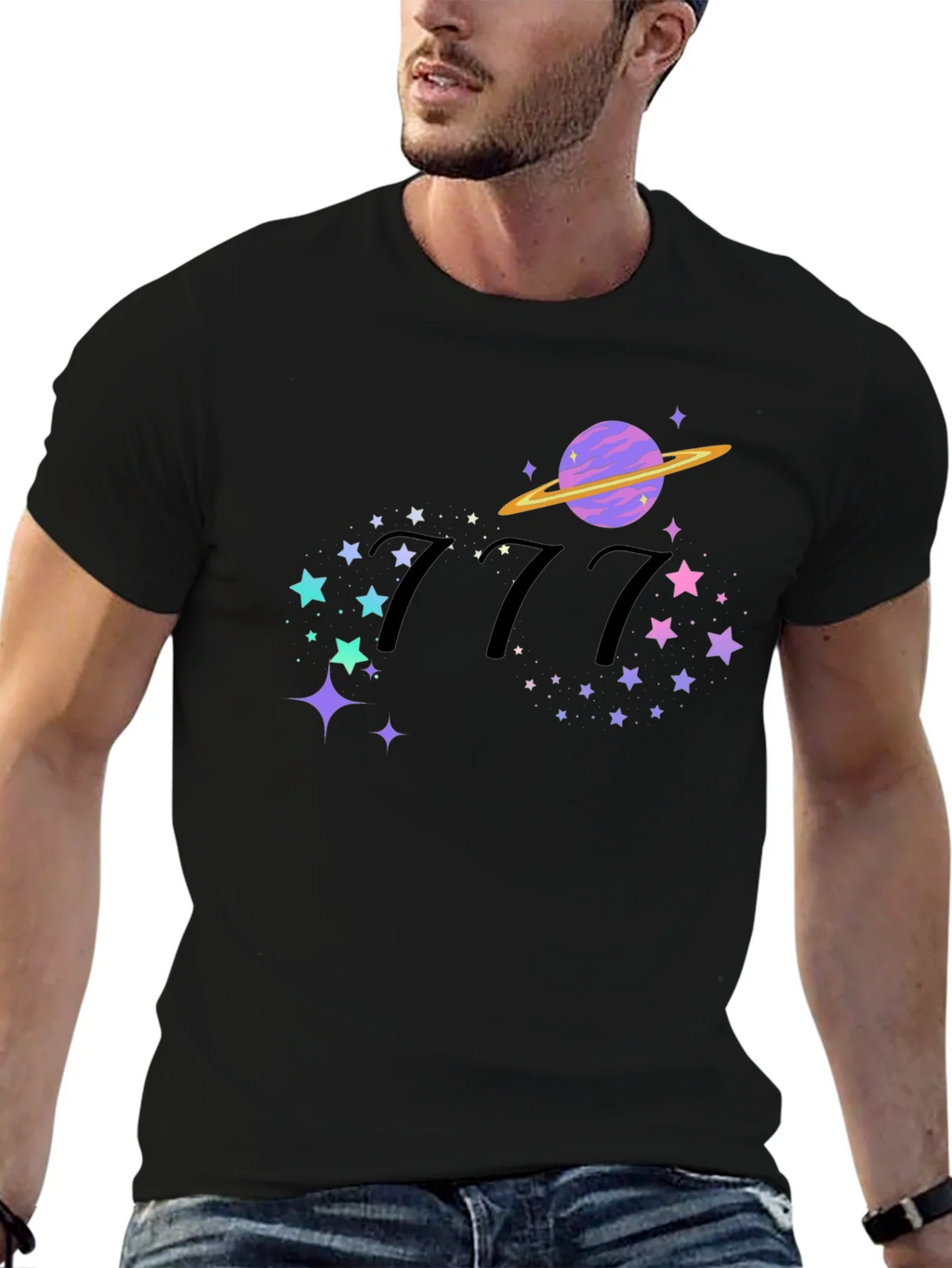 777 Planet Star Graphic T-Shirt