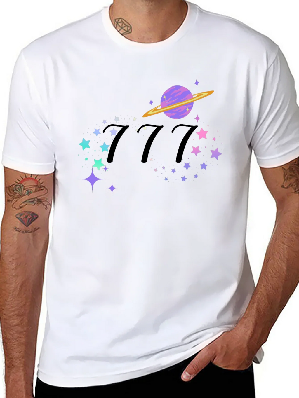 777 Planet Star Graphic T-Shirt