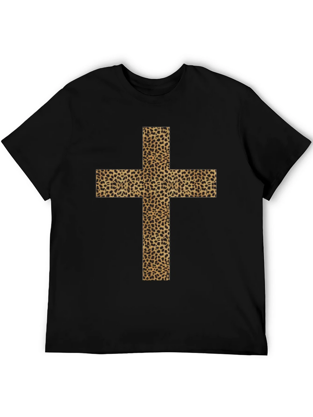 Leopard Print Cross Graphic Tee