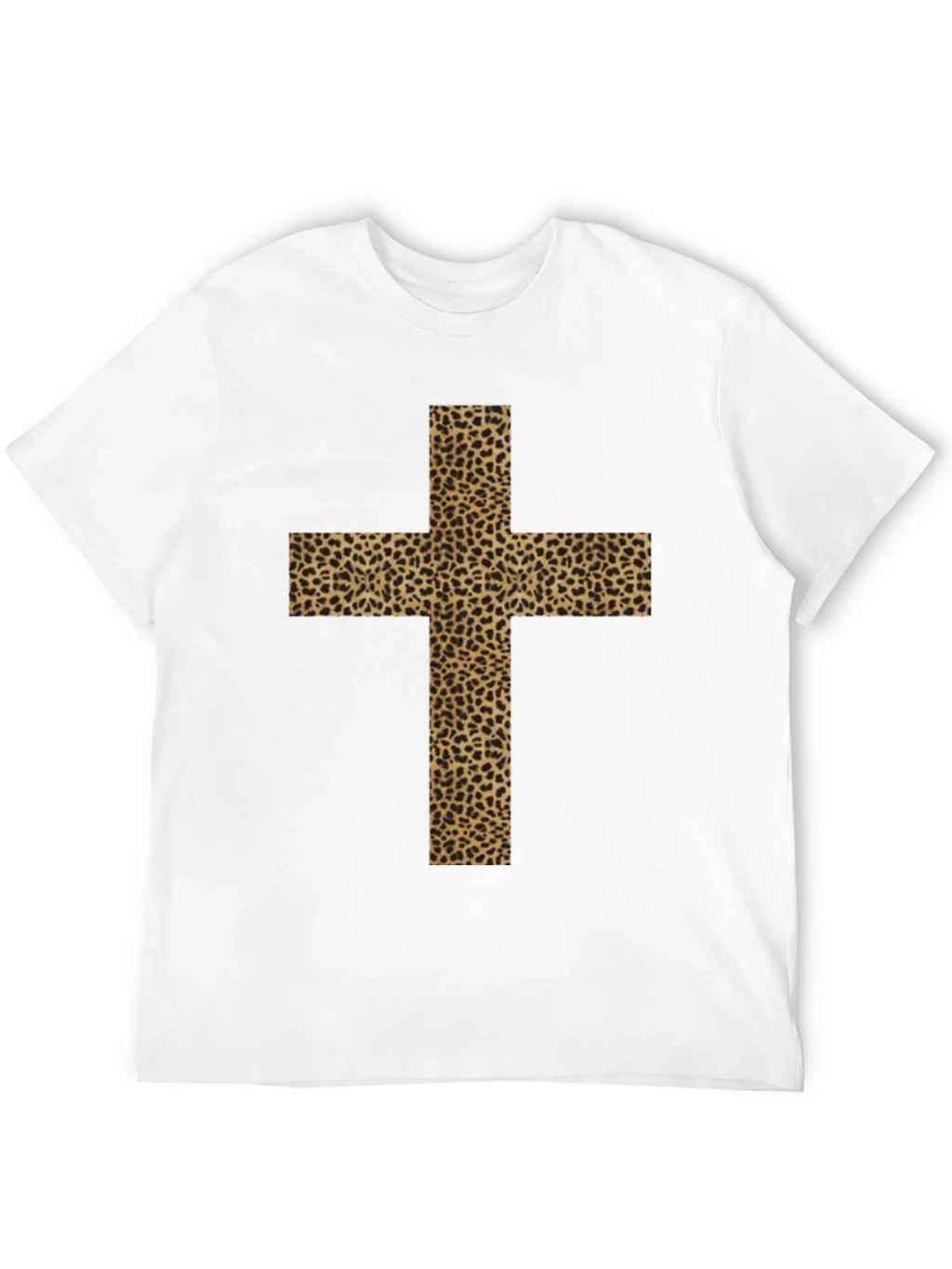 Leopard Print Cross Graphic Tee