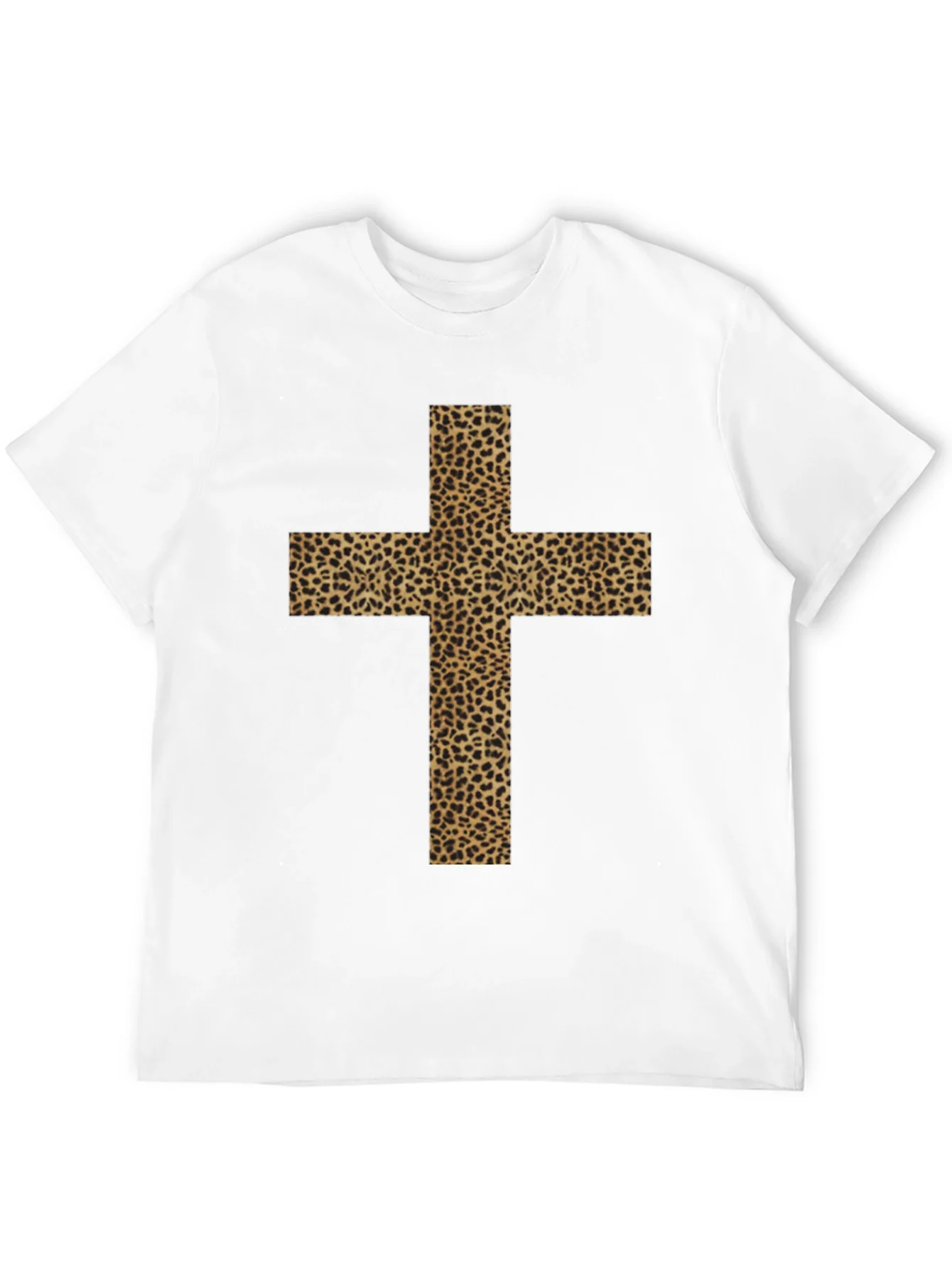 Leopard Print Cross Graphic Tee