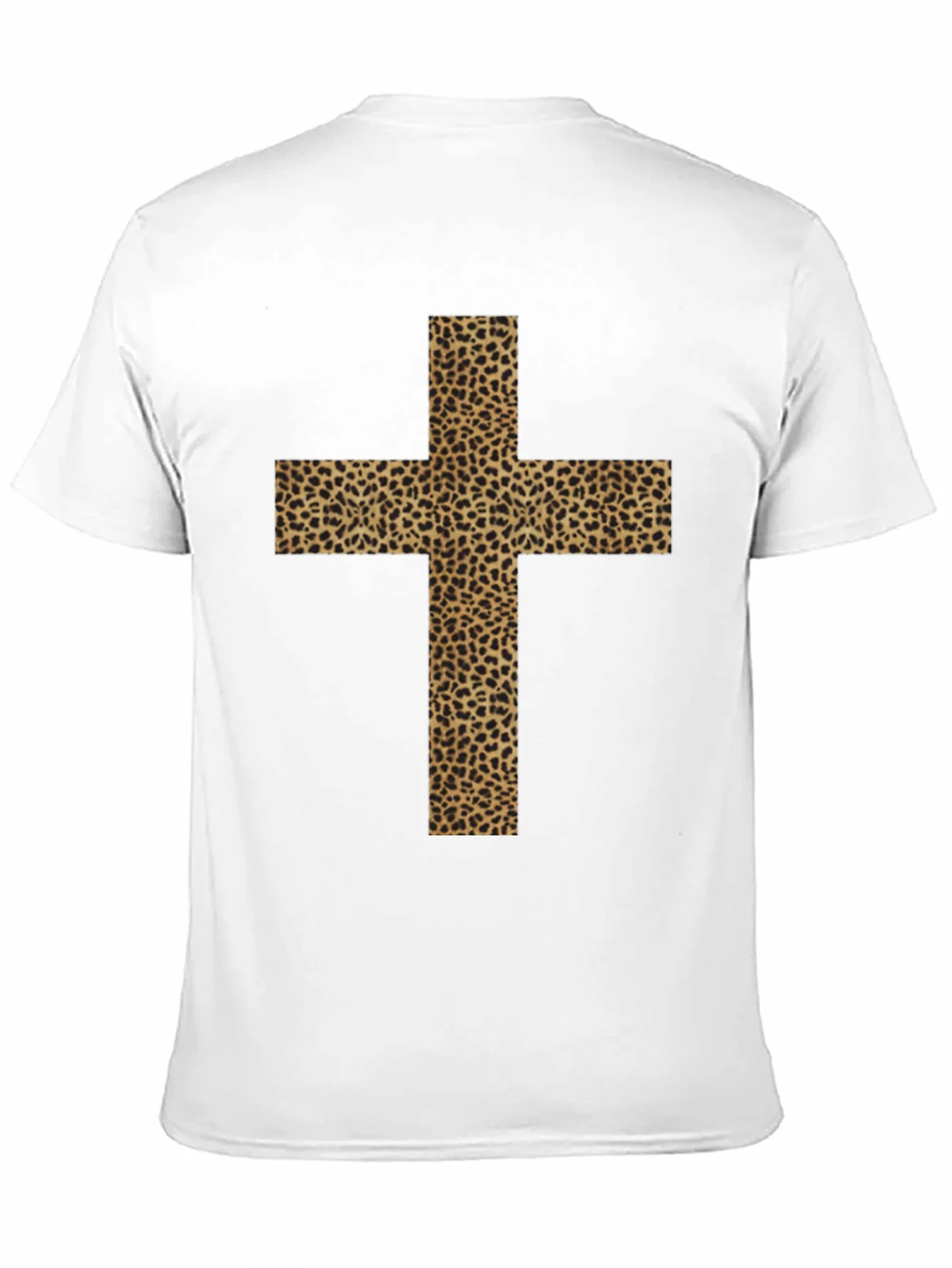Leopard Print Cross Graphic Tee