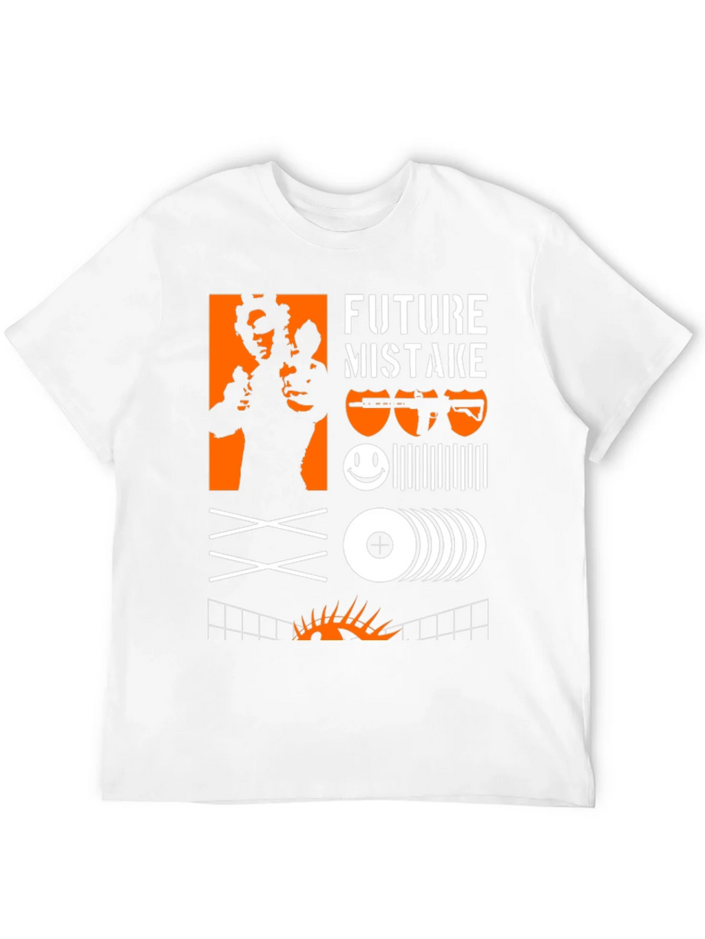 Edgy Graphic Tee: Future Mistake Design