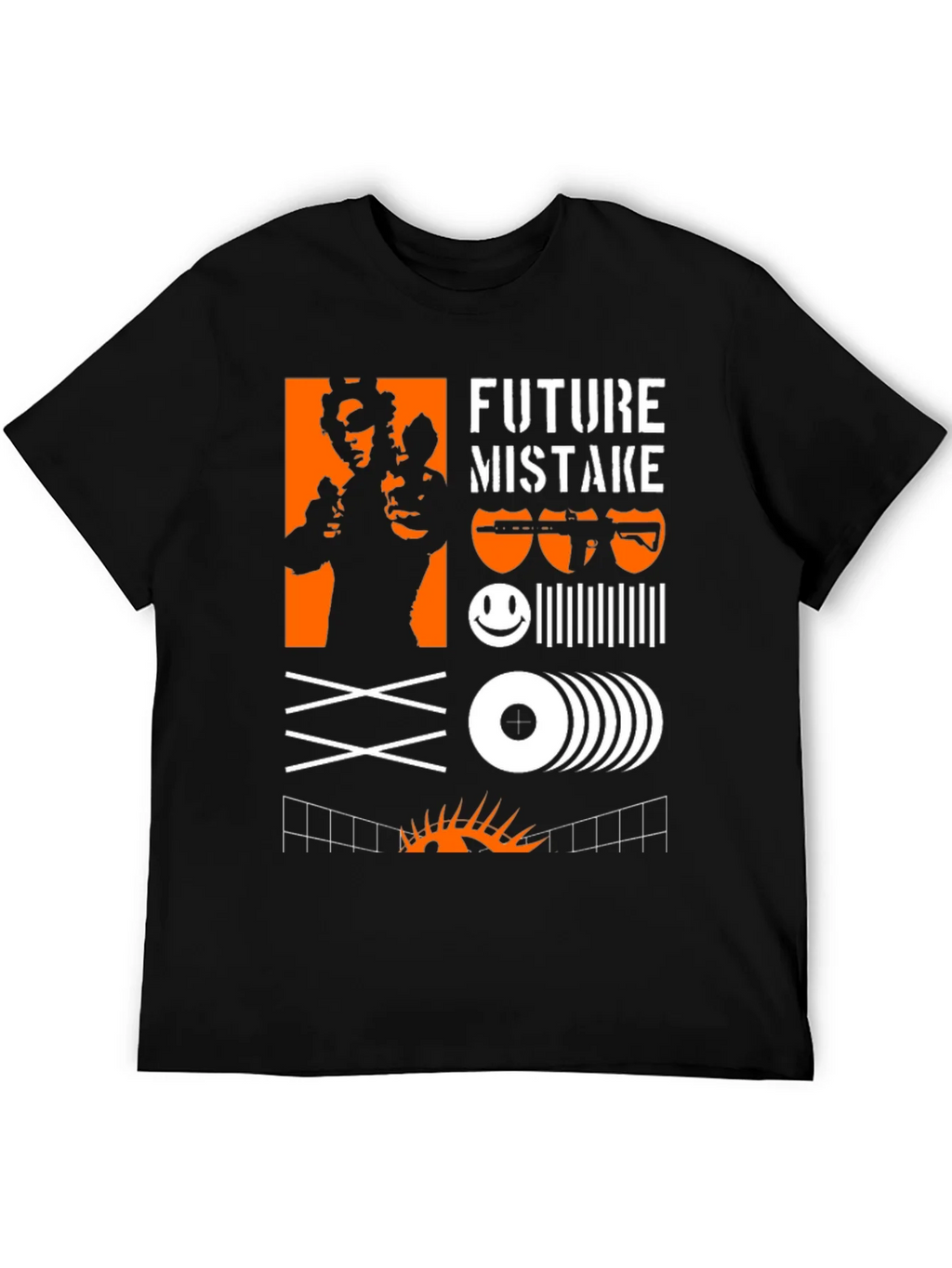 Edgy Graphic Tee: Future Mistake Design