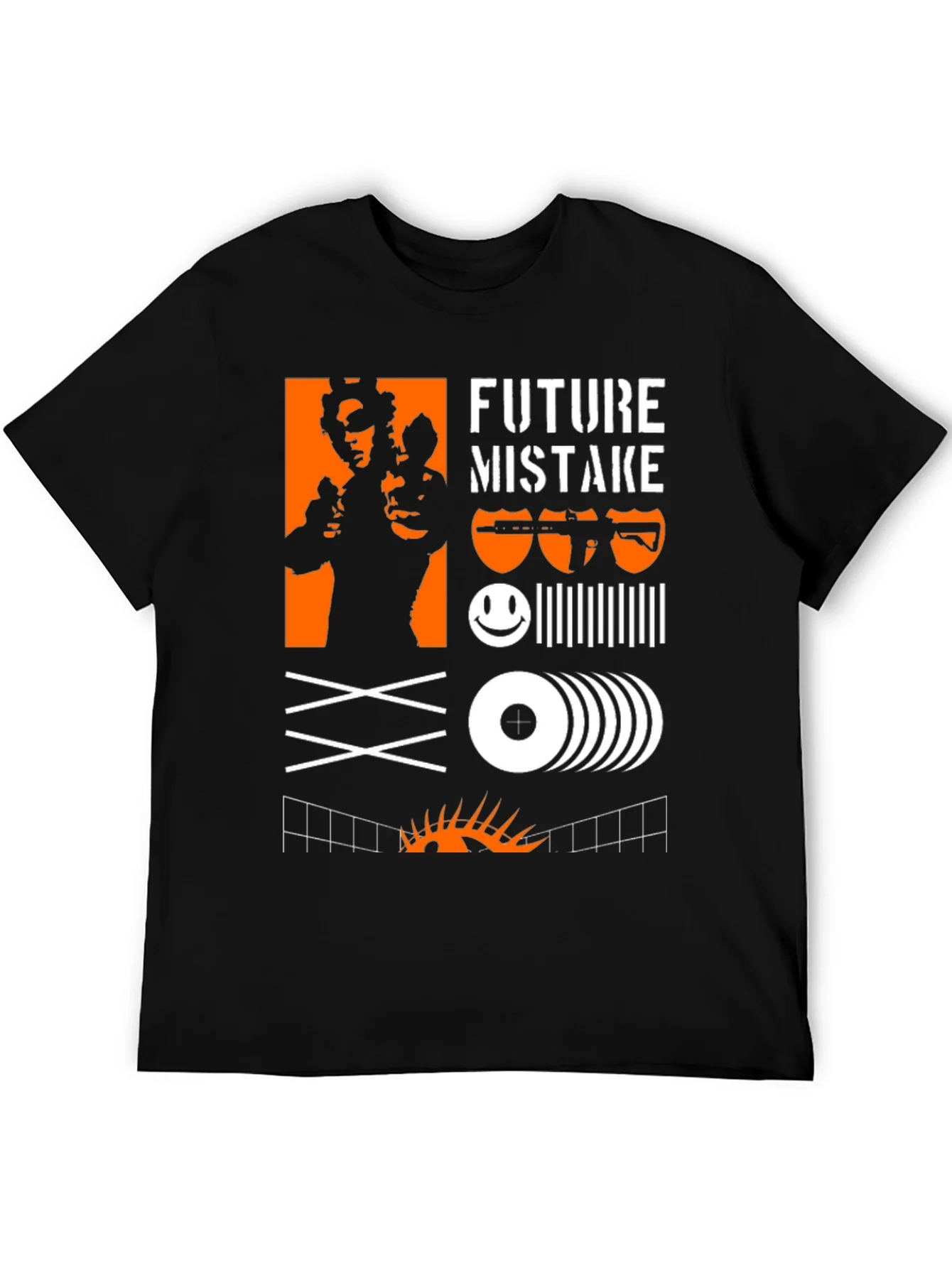 Edgy Graphic Tee: Future Mistake Design