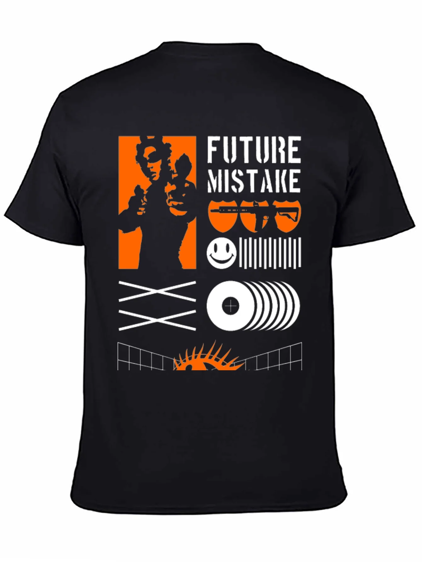 Edgy Graphic Tee: Future Mistake Design