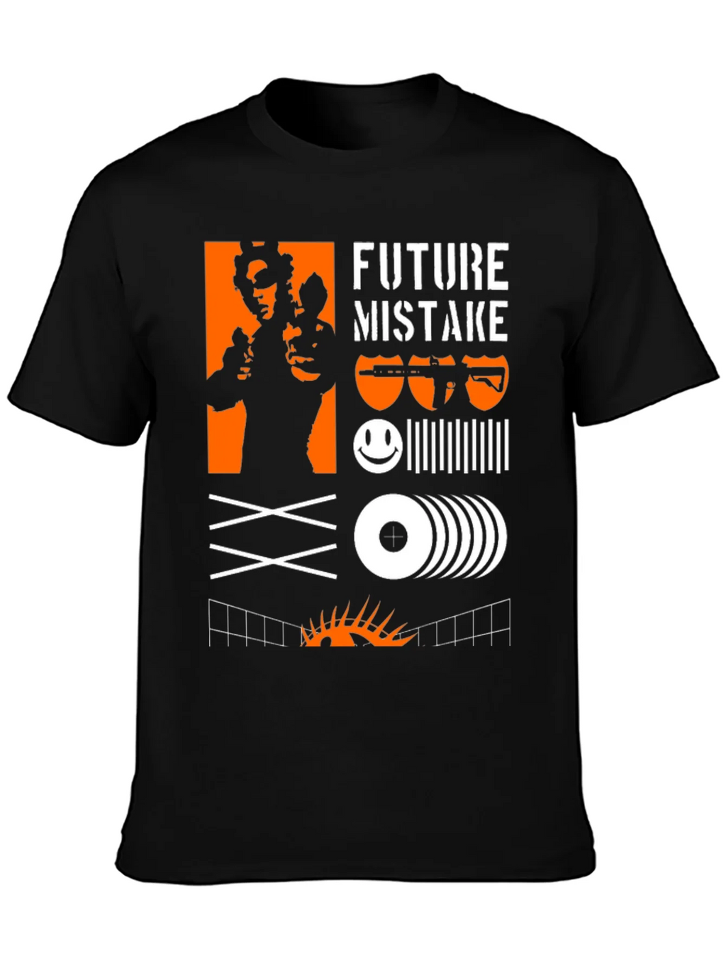 Edgy Graphic Tee: Future Mistake Design