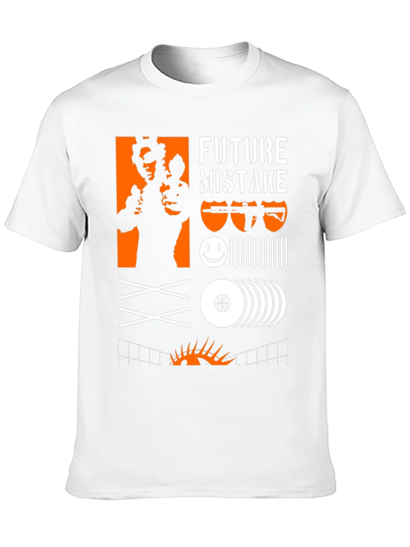 Edgy Graphic Tee: Future Mistake Design