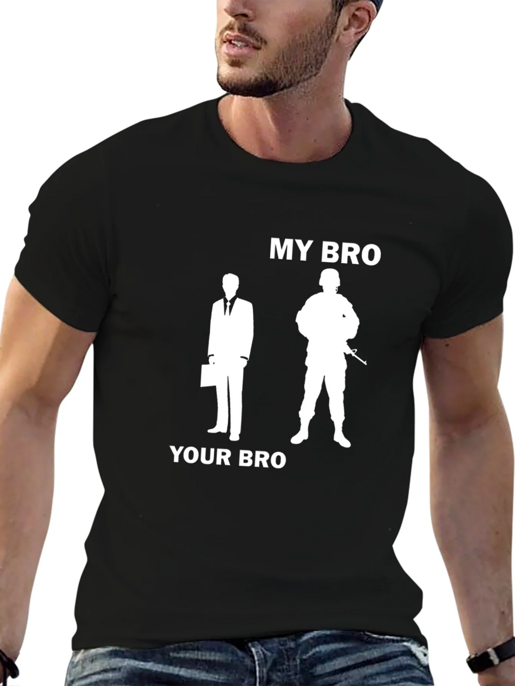 My Bro Your Bro T-Shirt - Military Support