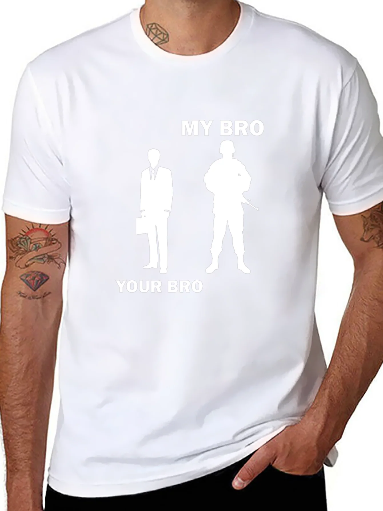 My Bro Your Bro T-Shirt - Military Support