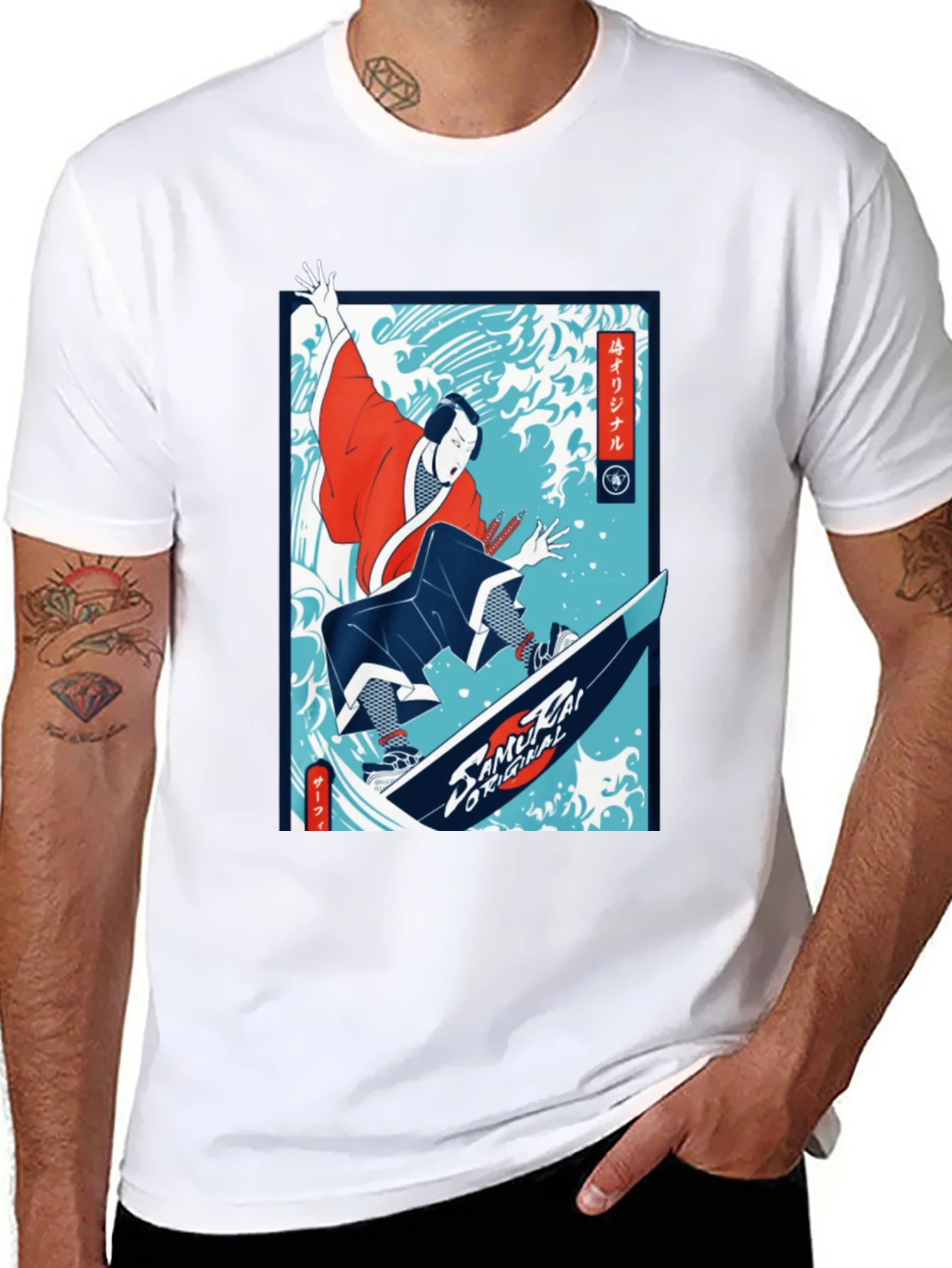 Samurai Surfer Graphic Tee