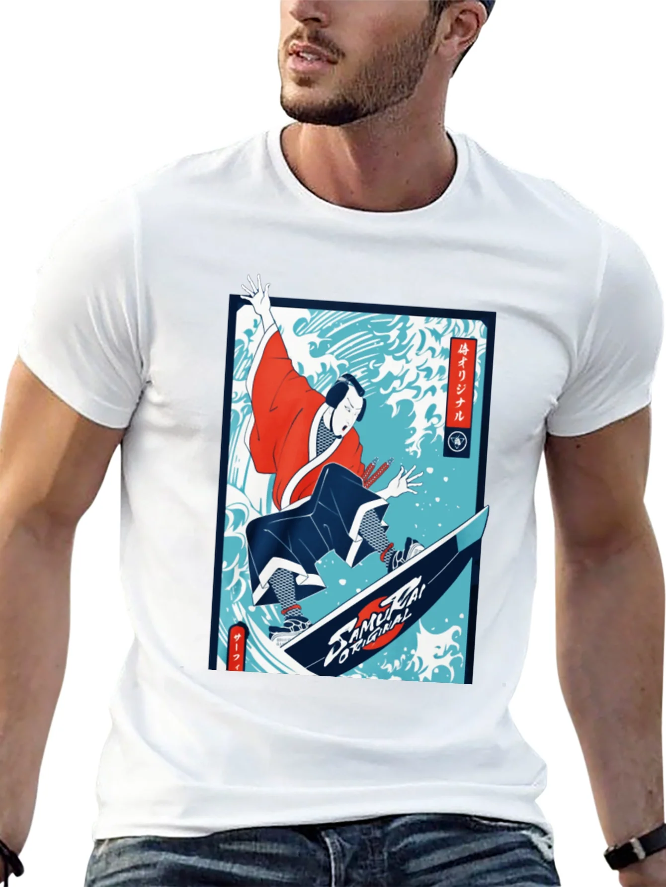 Samurai Surfer Graphic Tee