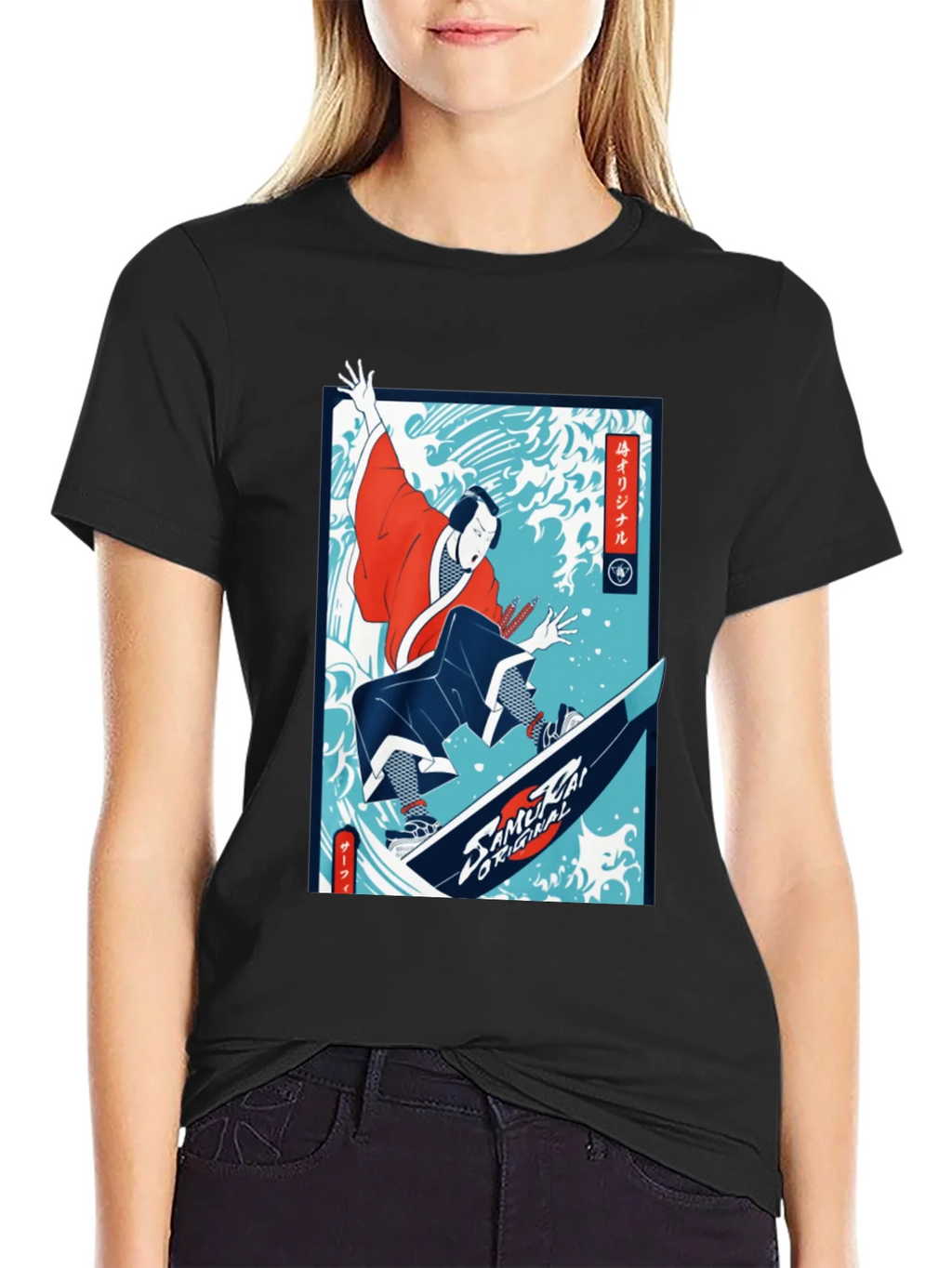 Samurai Surfer Graphic Tee